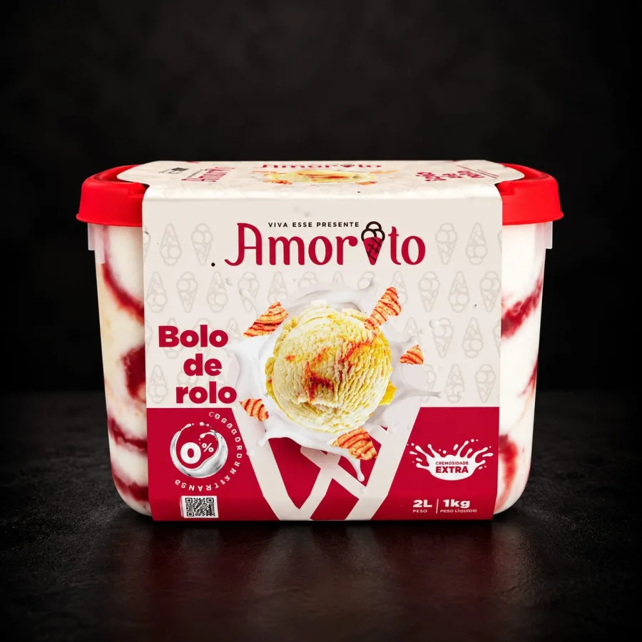SORVETE AMORITO BOLO DE ROLO 2L